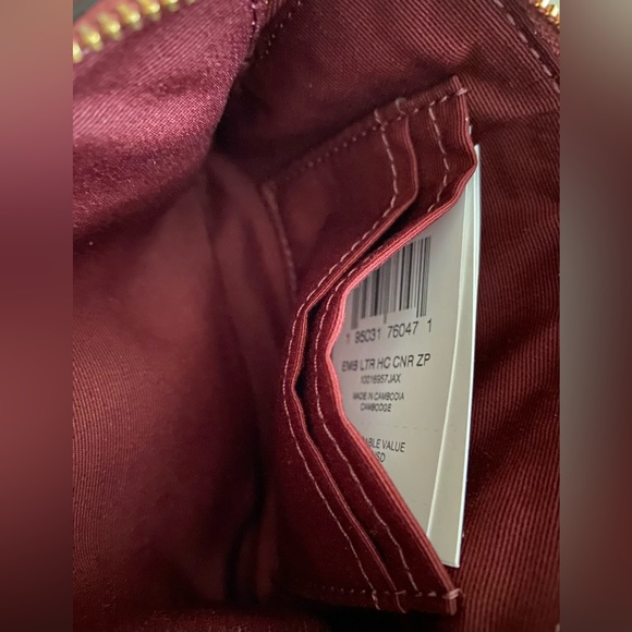 COACH Corner Zip Stagecoach Wristlet - Picture 3 of 5